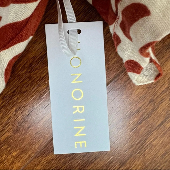 NWT Honorine Casey Printed Button Down Shirt Orange Size S - Picture 2 of 4